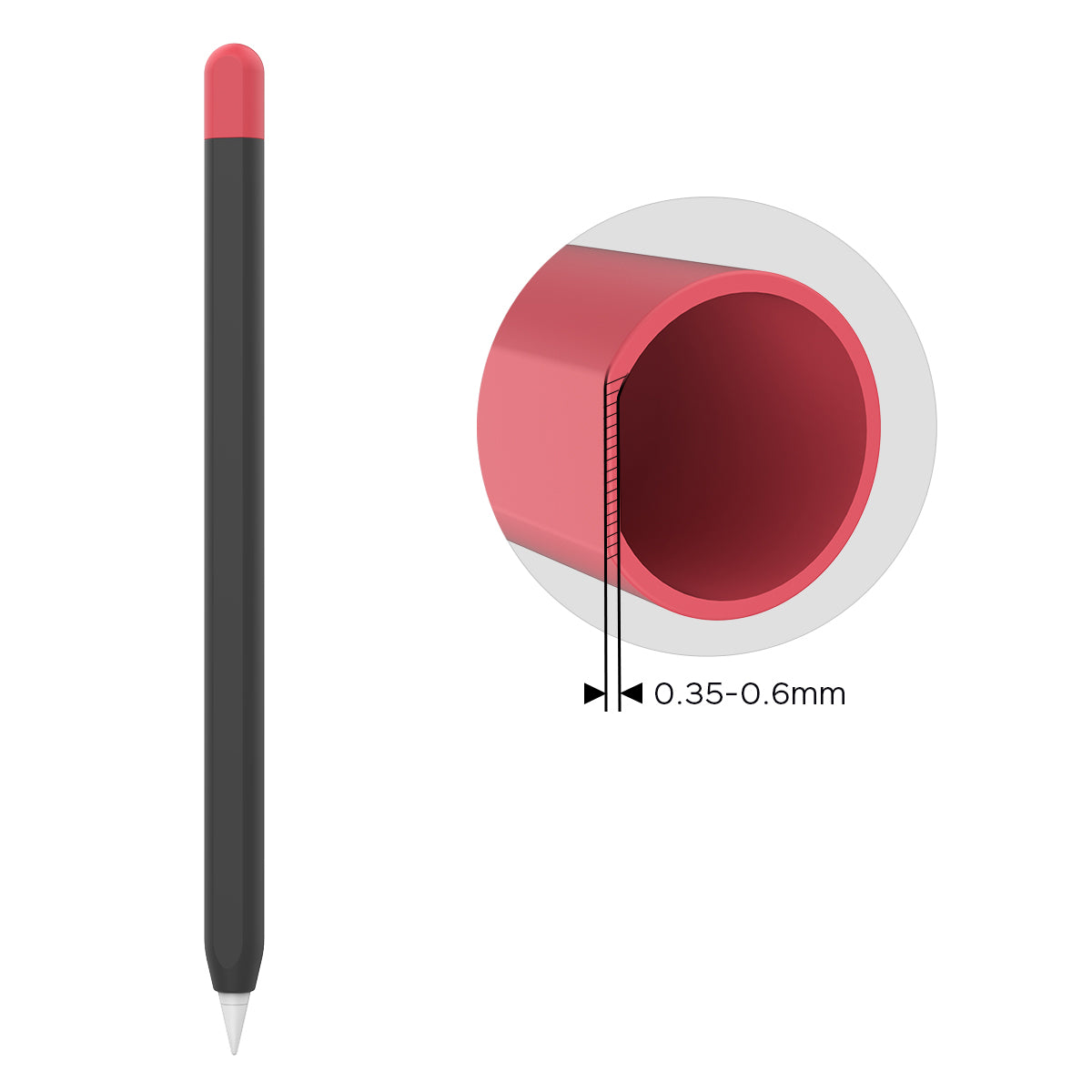 AHASTYLE PT65-2 Silicone Sleeve for Apple Pencil (2nd Generation) Contrast Color Stylus Pen Soft Protective Cover AHASTYLE PT65-2 Silicone Sleeve for Apple Pencil (2nd Generation) Contrast Color Stylus Pen Soft Protective Cover